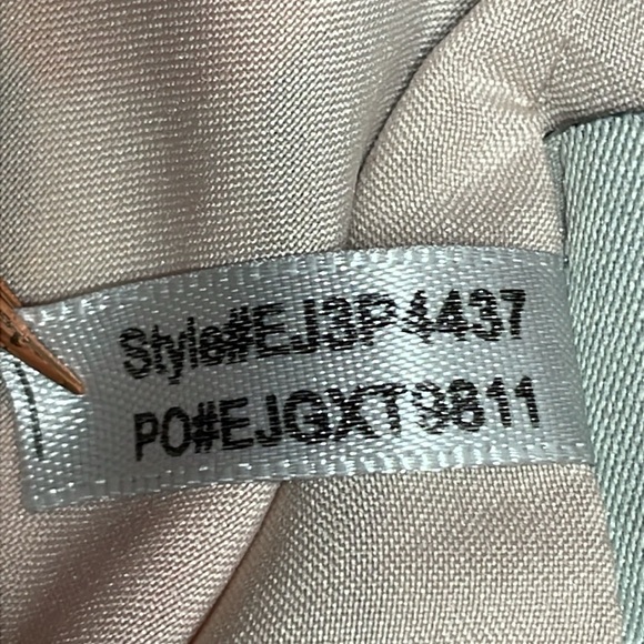 NWOT Eliza J Geo Print Jersey Shift Dress 3/4 Sleeve Exposed Back Zipper 8P - Picture 14 of 16